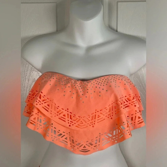 99‎ Degrees Double Waterfall Swimwear Top Medium - Picture 6 of 10